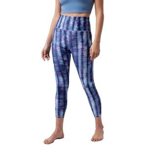 Athleta Elation 7/8 Tight Leggings (Shibori - Blue/purple)
